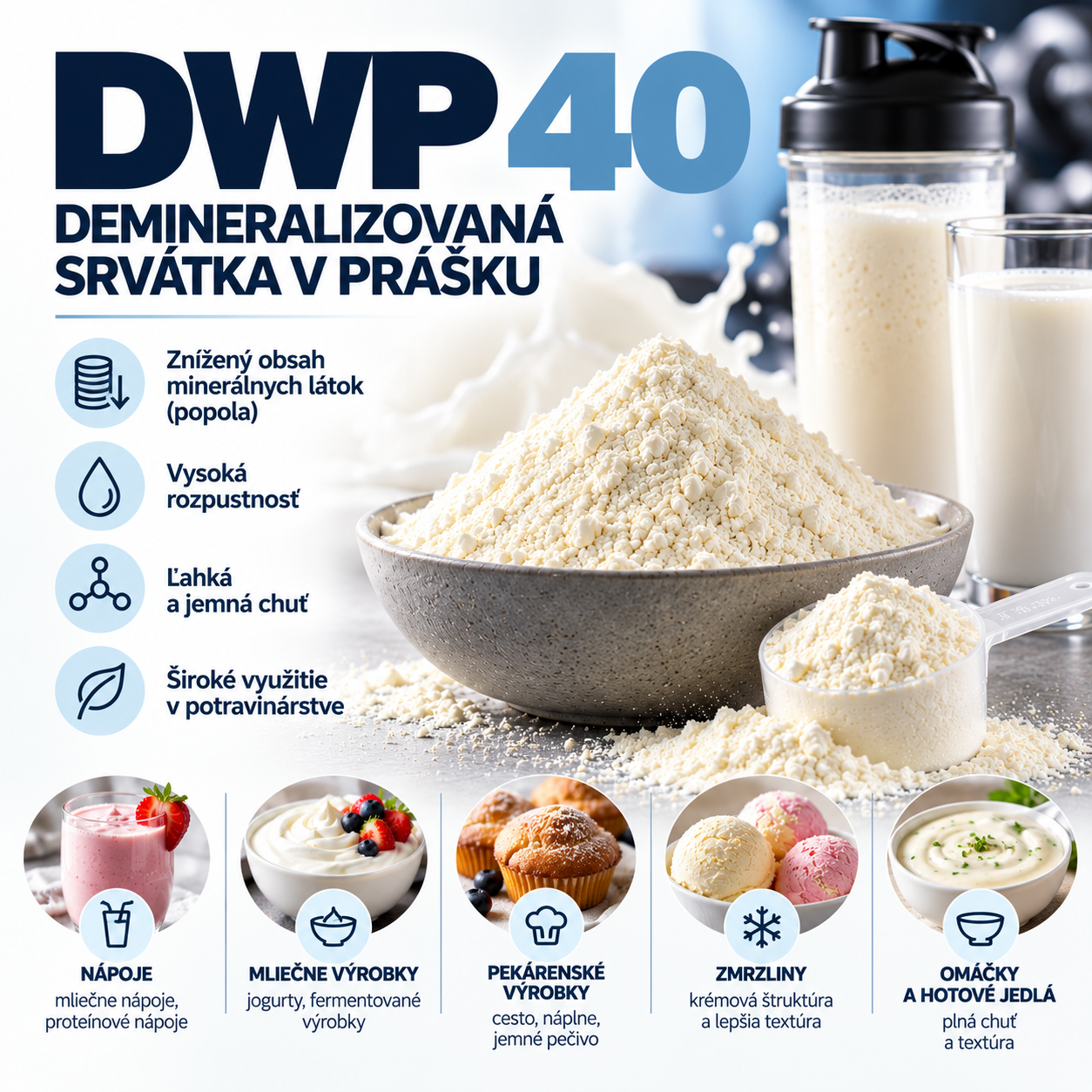 DWP 40 – DEMINERALIZOVANÁ SRVÁTKA V PRÁŠKU